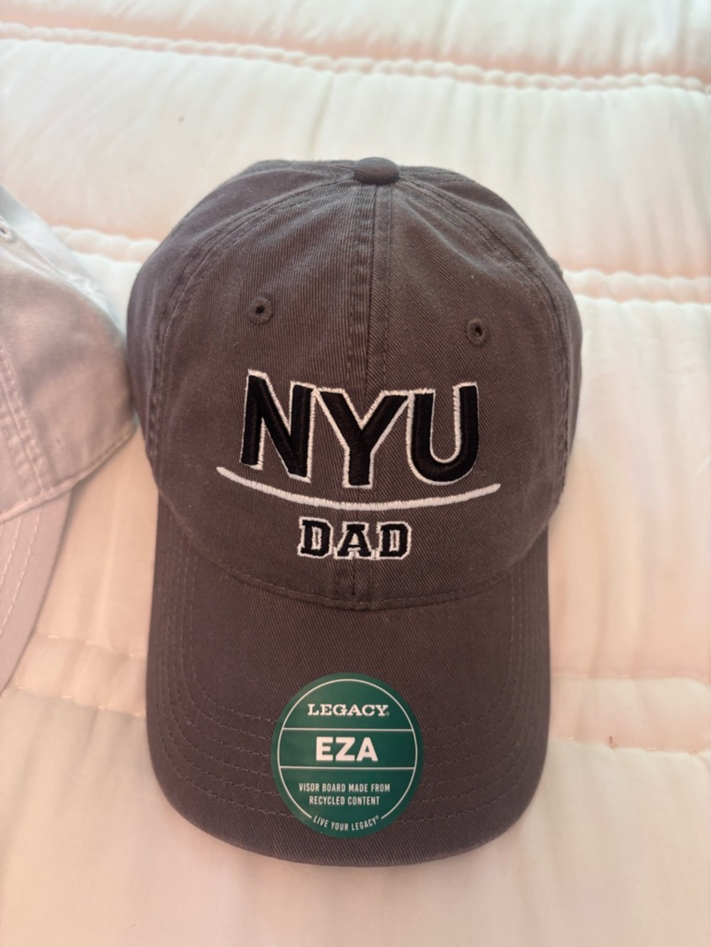 Legacy NYU Dad Gray Baseball Cap